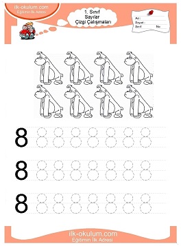 Çocuklar İçin Çizgi Çalışma Sayfaları 